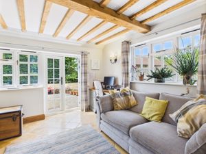 Study with doors to garden - click for photo gallery